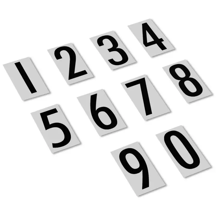 Vinyl Hole Number Decals 1