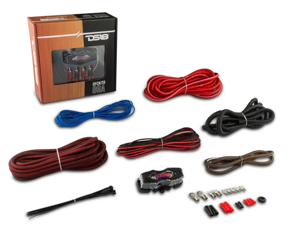 Ds18 Ofckit8 Ofc 100% Copper 8 Gauge Amp Kit 1