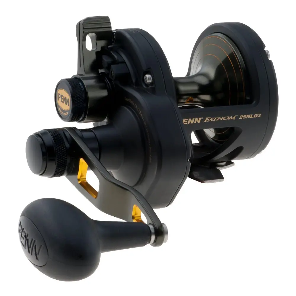 Penn Fathom Two Speed Conventional Reel - Original Black And Gold 1