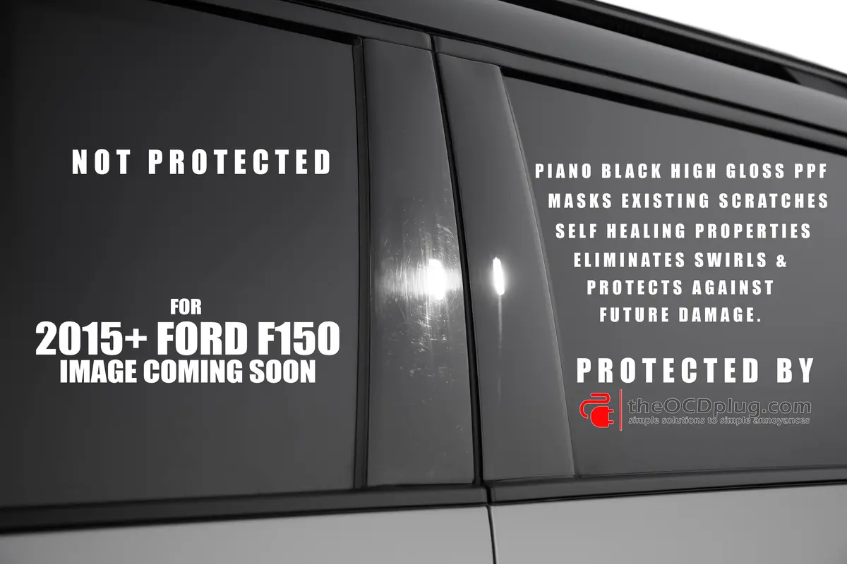 2022+ Ford Lightning | 4 Piece (B-Pillars)| Matte Ppf/Vinyl | Pillar Protector/Overlay Kit 1