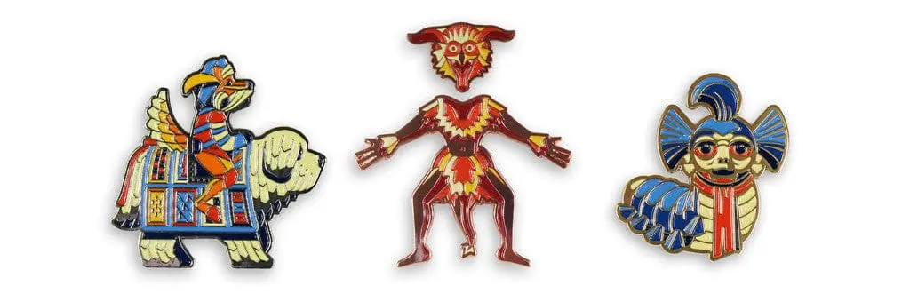 Labyrinth Enamel Pin Set 1