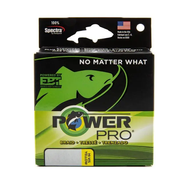 Power Pro Hi-Vis Yellow Braided Line 300Yds 1