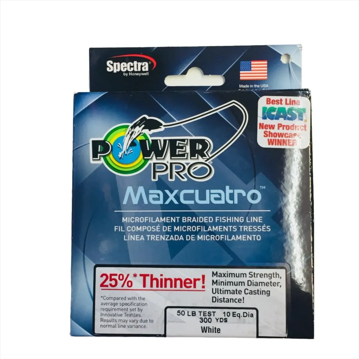 Power Pro Maxcuatro Braided Line 300 Yard Spools 1