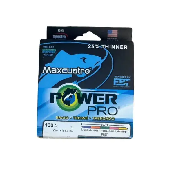 Power Pro Maxcuatro Metered Braided Line 333 Yards 2