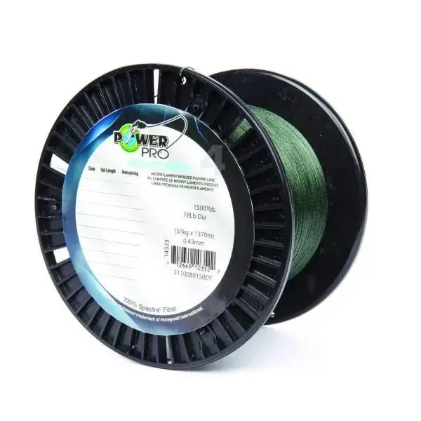 Powerpro Maxcuatro Moss Green 1500 Yards 80Lb Spool 1