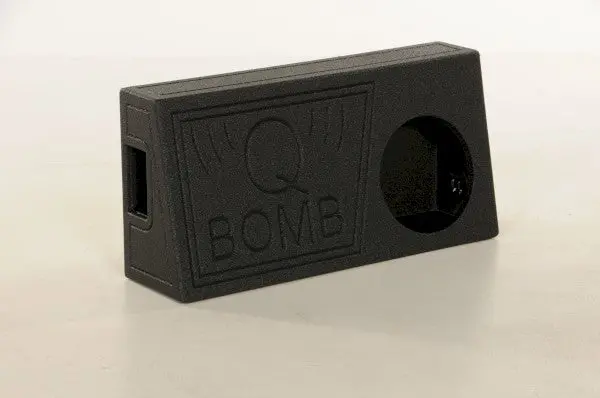 Qbtruck110v Spray-Lined Single 10" Vented Truck Subwoofer Box 1