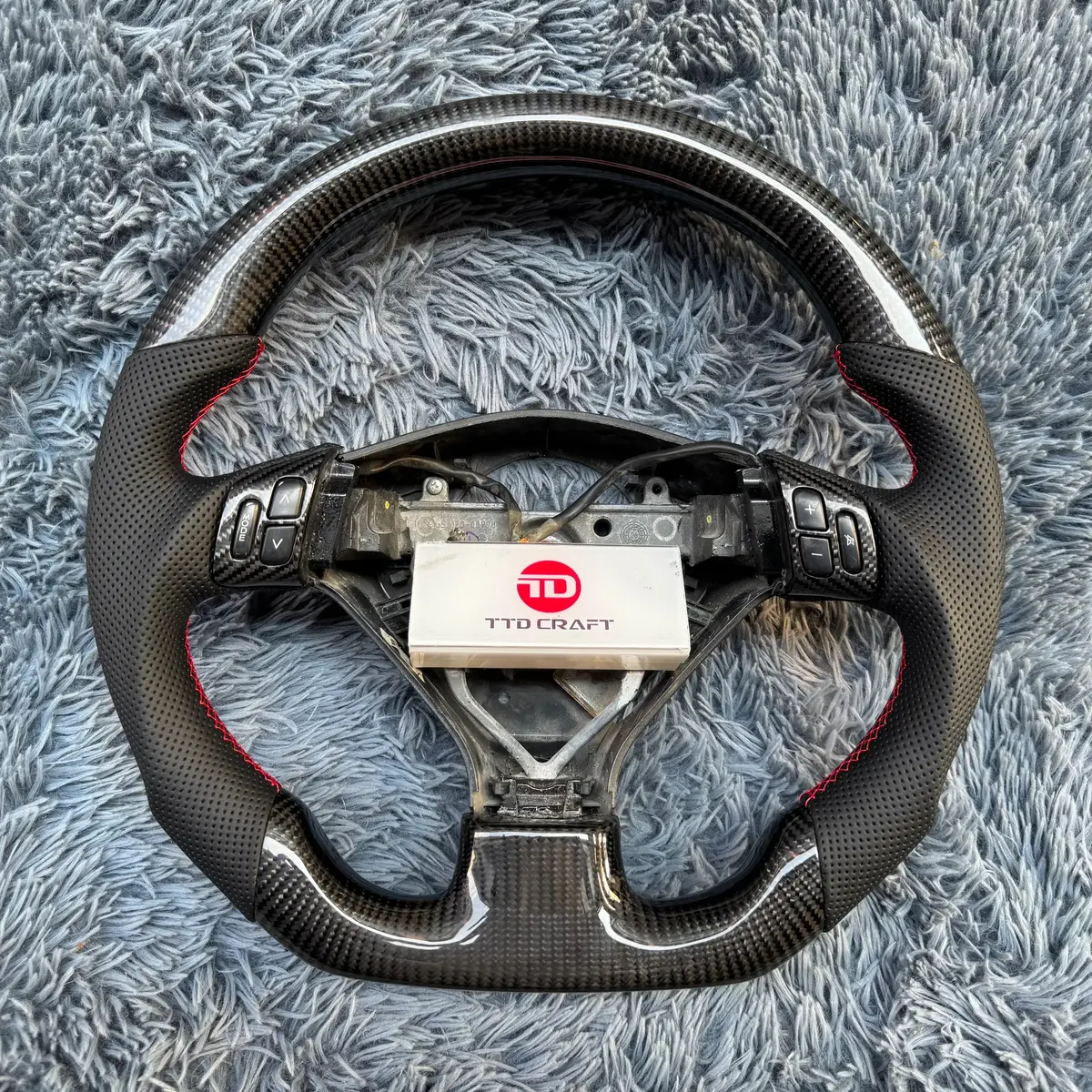 Subaru Forester Legacy 2005-2008 Real Carbon Fiber Steering Wheel |Ttd Craft 1