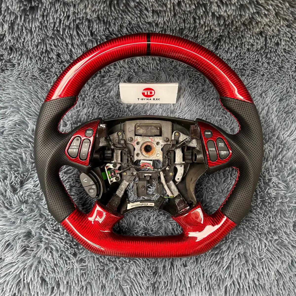 Red Carbon Fiber Steering Wheel For 2004-2006 Tl|Ttd Craft 1