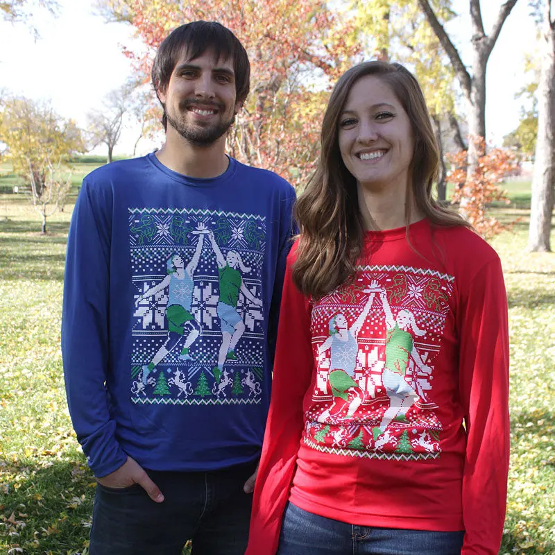 Ultimate Skying Ugly Sweater Long Sleeve Jersey 1