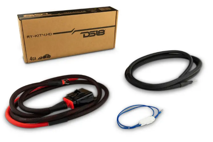 Ds18 Ry-Kit4.Hd Ofc 4 Gauge Amp Kit For Harley Davidson 1