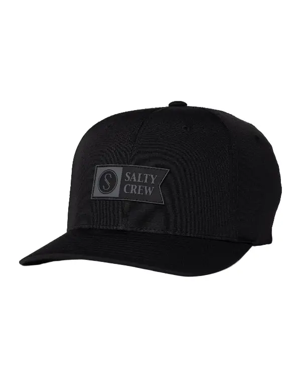 Salty Crew Apex Flexfit 6 Panel Hat - Black 1