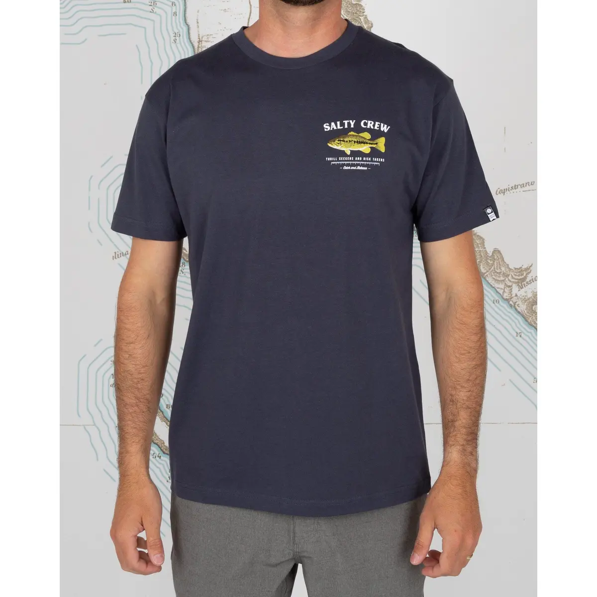 Salty Crew Bigmouth Premium Harbor Blue Tee 1