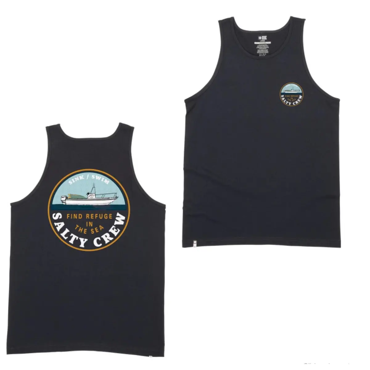 Salty Crew Dawn Patrol Tank - Black 1