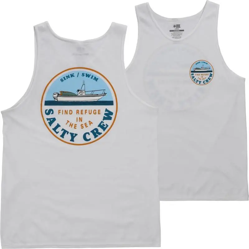 Salty Crew Dawn Patrol Tank - White 1
