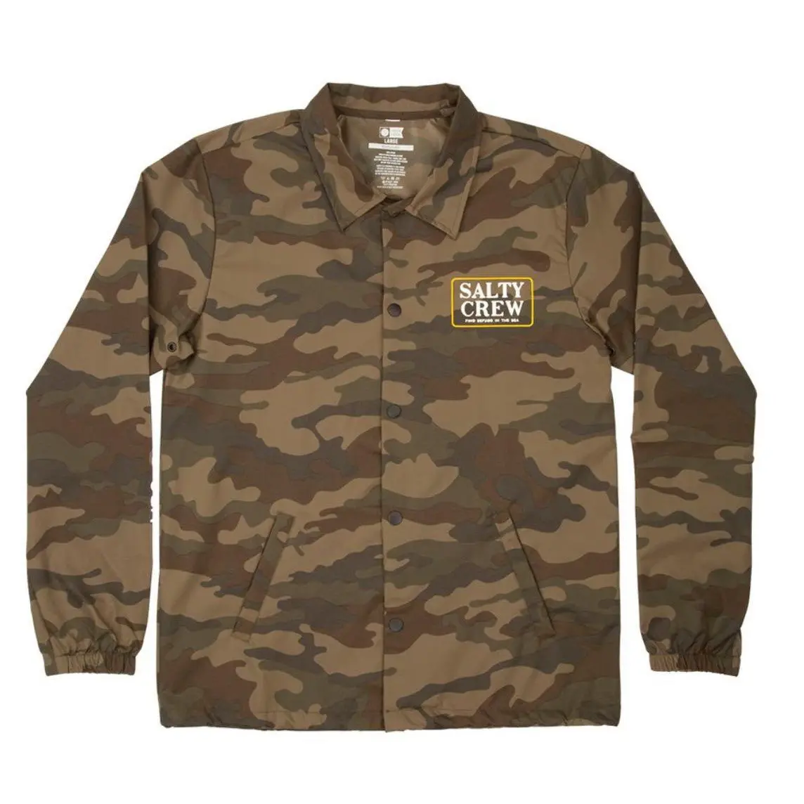 Salty Crew Deckhand Coaches Jacket- Camo 1