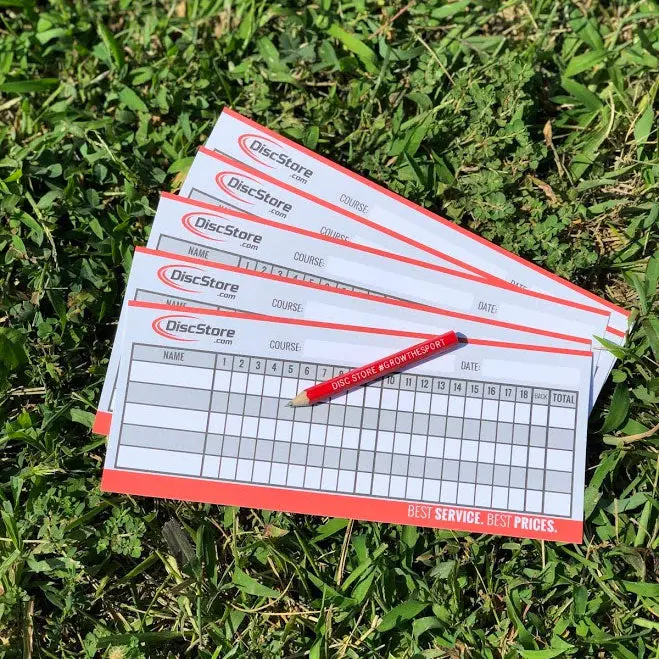Disc Golf Fillable Cardstock Scorecard Blank - 5 Pack 1