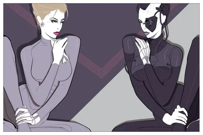 Star Trek Voyager: Seven Of Nine Art Print 1
