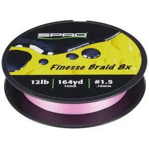 Finesse Braid 8X Flash Pink 164 Yds. 1