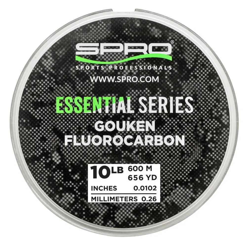 Spro Essential Series Gouken Fluorocarbon Line 656 Yard Spool 1