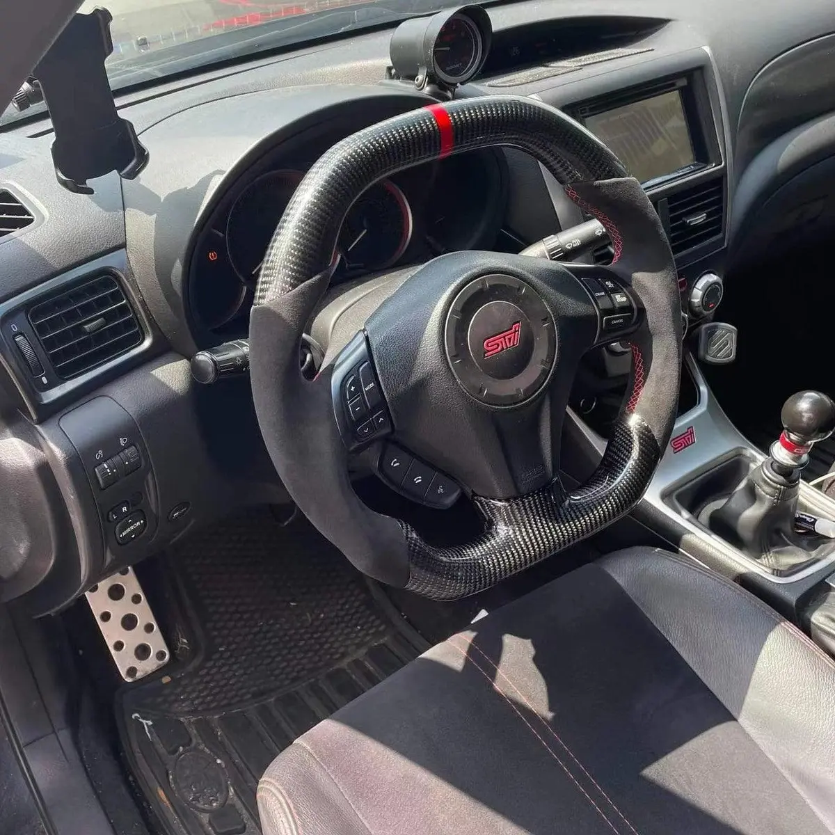 Custom Subaru Wrx Sti Impreza Forester Legacy 2008-2014 Carbon Fiber Steering Wheel |Ttd Craft 1
