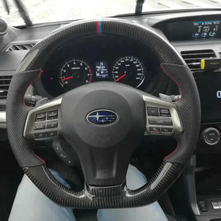 Subaru 2012-2016 Outback Legacy Forester Xv Crosstrek Carbon Fiber Steering Wheel |Ttd Craft 1