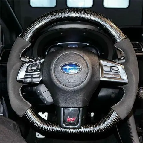 Real Carbon Fiber Steering Wheel Subaru 2015-2021 Wrx Sti |Ttd Craft 1