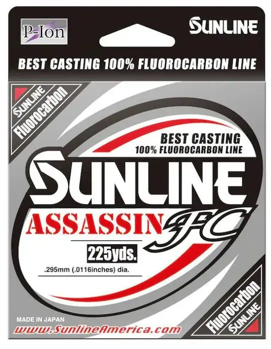 Sunline Assassin Fc Fluorocarbon Line - Premium Fluoro 225 Yards 1