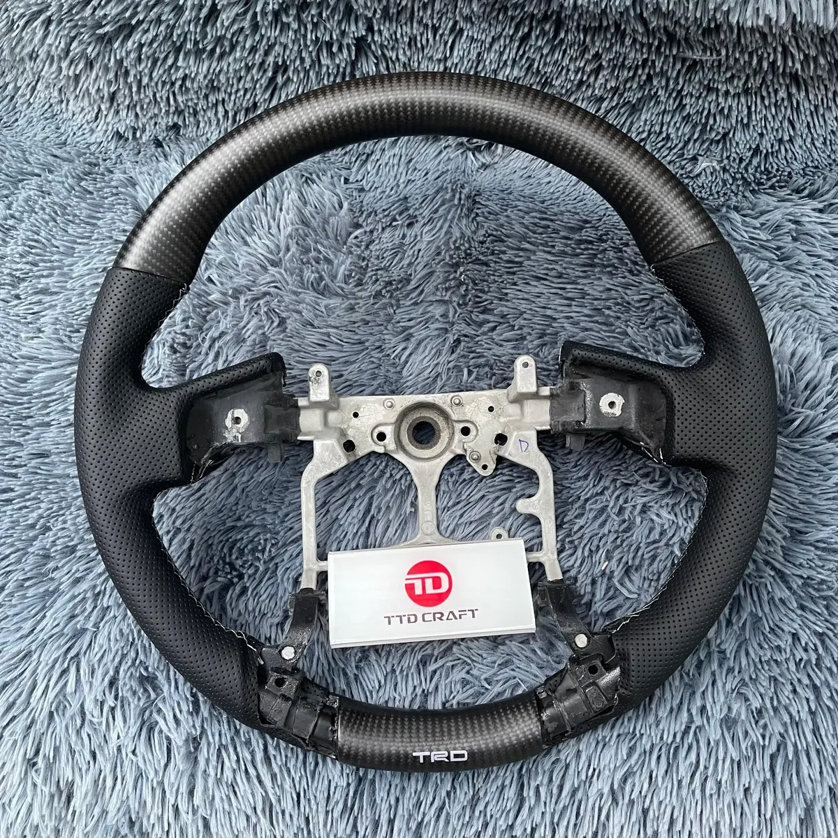 Oem Shape 2014-2021 Tundra Tacoma 4Runner Matte Carbon Fiber Steering Wheel |Ttd Craft 1