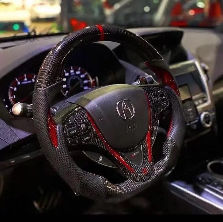 Acura Tlx/Mdx 2015-2020 Flat Bottom Carbon Fiber Steering Wheel |Ttd Craft 1
