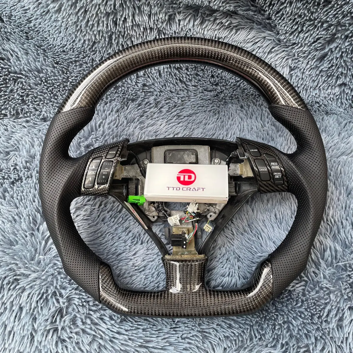 Acura Tsx / 2004-2007 Accord Cl9 Interior Upgrade Carbon Fiber Steering Wheel |Ttd Craft 1