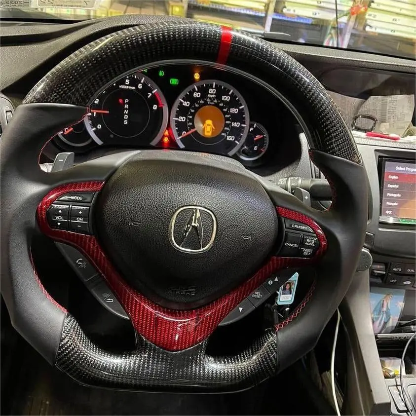 Custom Carbon Fiber Steering Wheel For Tsx 2009-2014 /Accord Cu2 |Ttd Craft 1