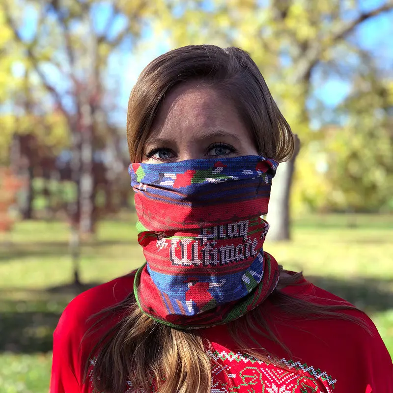 Performance Dry Fit Ugly Sweater Play Ultimate Facemask 1