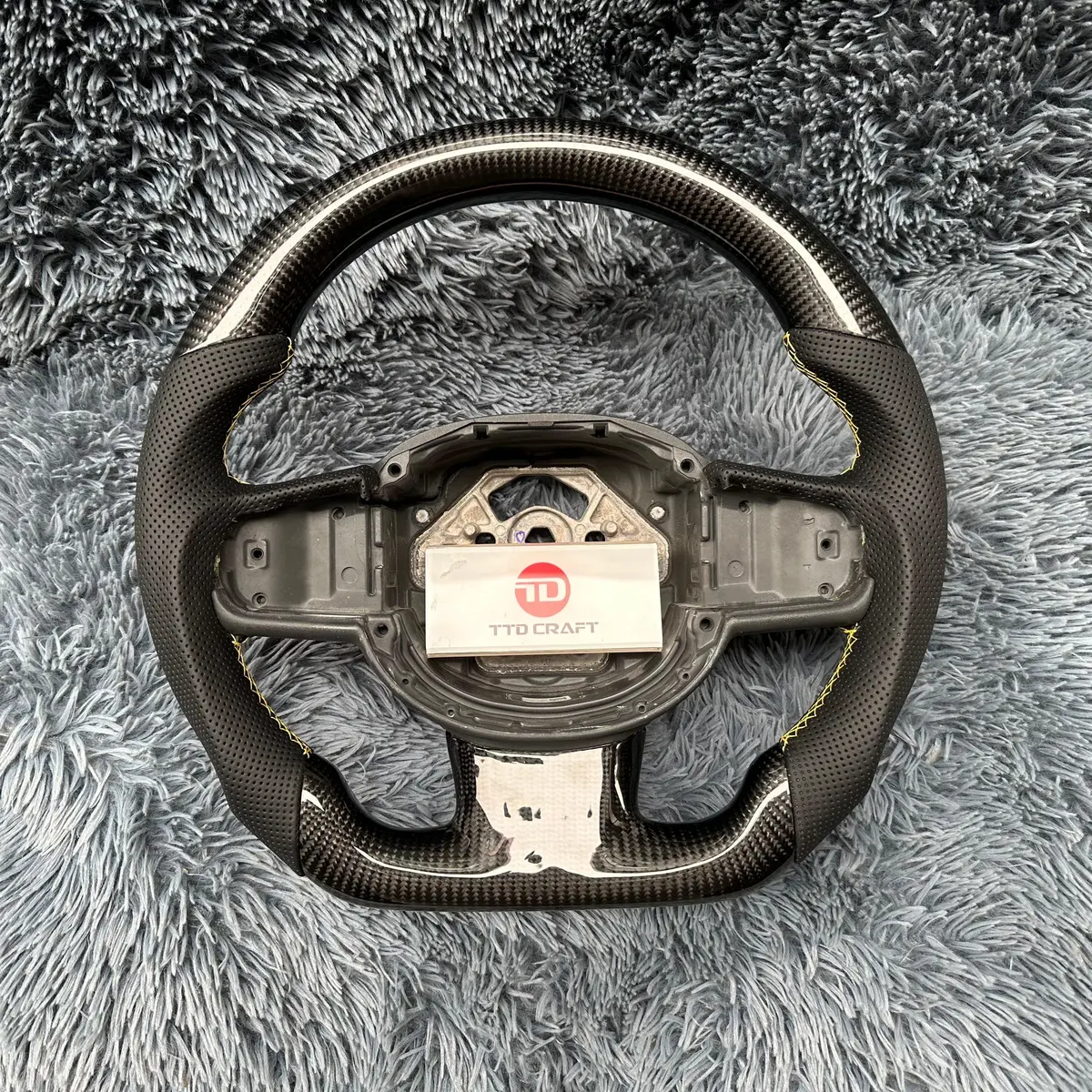 Carbon Fiber Steering Wheel For Volvo V60 2019-2026  |Ttd Craft 1