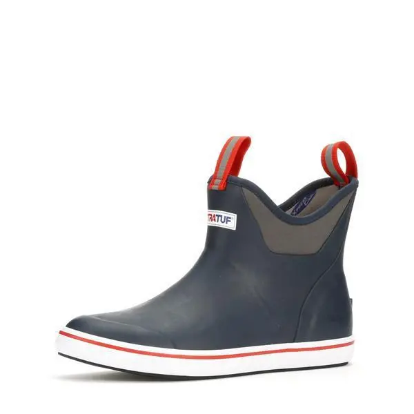 Xtratuf 22733 6" Ankle Deck Boot Navy Red 1