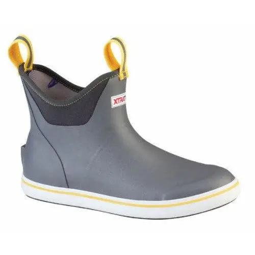 Xtratuf 22735 6" Ankle Deck Boot Gray Yellow 1