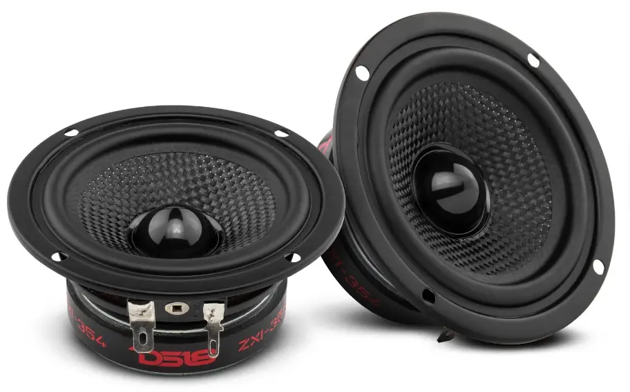 Ds18 Zxi-354 3.5" Full Range Car Speakers With Bullet 120W 1
