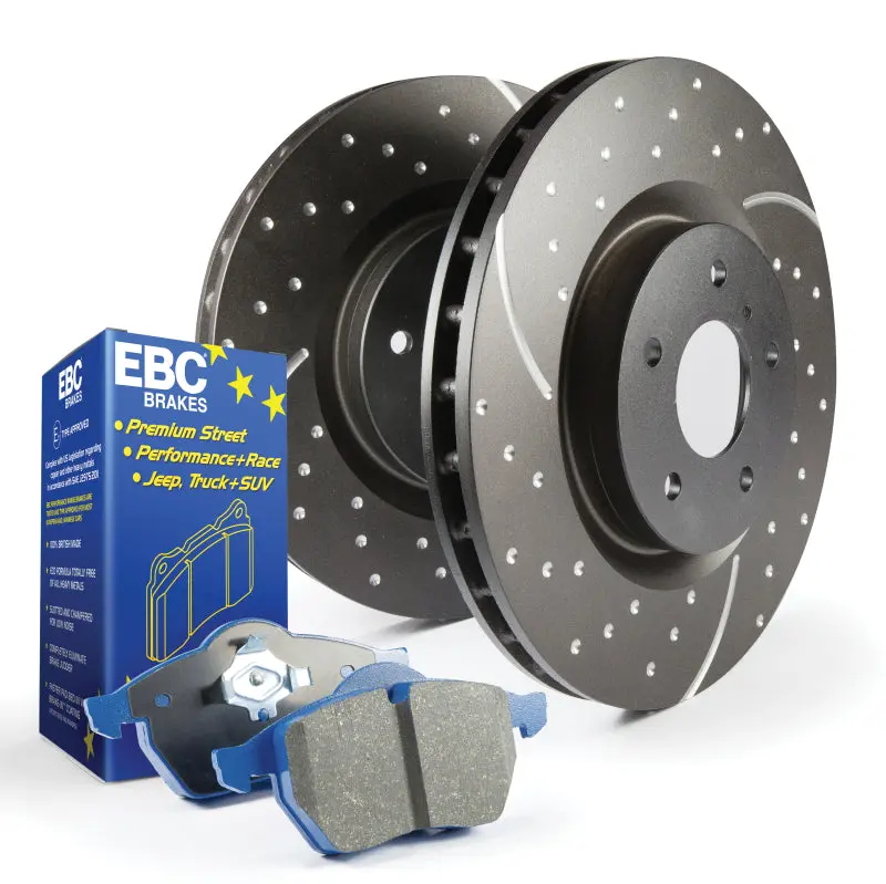Ebc Stage 6 Brake Kit: Bluestuff Pads And Gd Series Drilled & Slotted Rotors 1