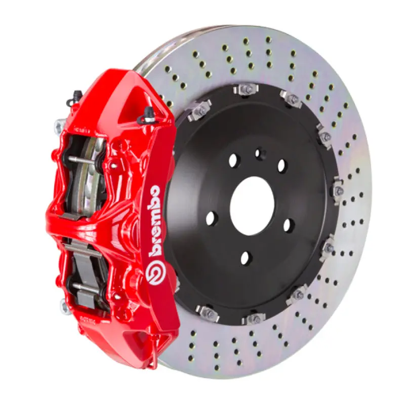 Brembo Gt Big Brake Kit For 2008–2015 Toyota Land Cruiser & Lx570 – Front, 6-Piston Calipers, Drilled 405X34Mm Two-Piece Rotors – Red Finish 1