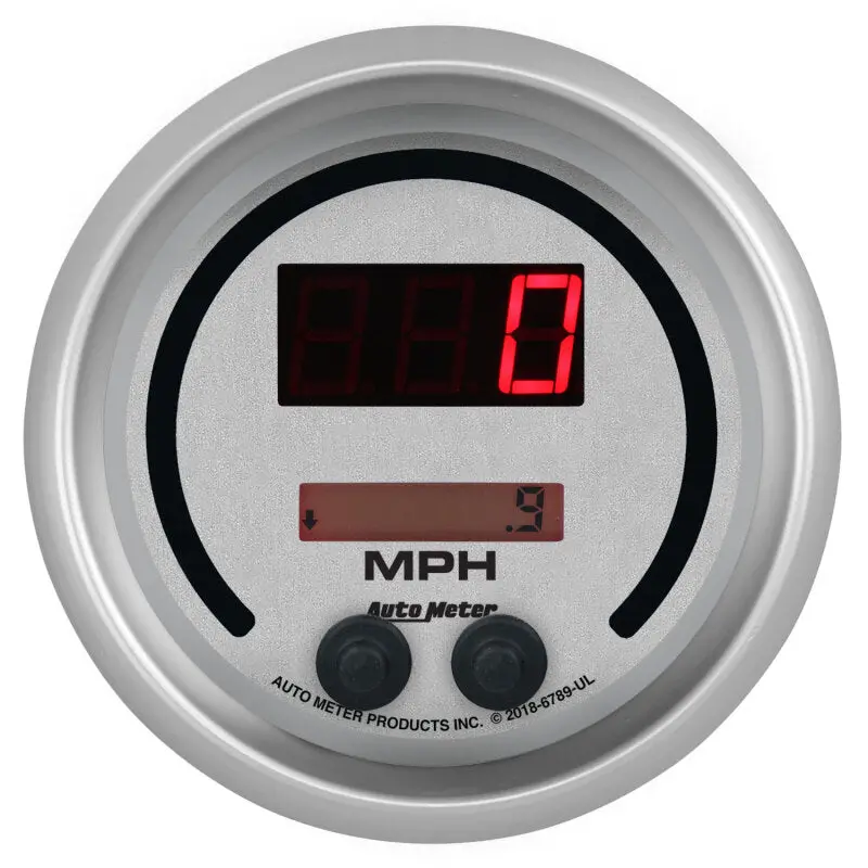 Autometer Ultra-Lite Elite Digital Speedometer – 85.7Mm, Switchable 260 Mph / 260 Km/H, Silver Face 1