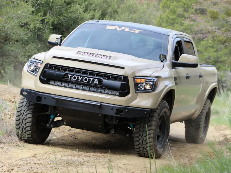 Cali Raised Led Light Bar Mounting Kit – Hidden Curved Brackets For 2014–2021 Toyota Tundra Grille 1