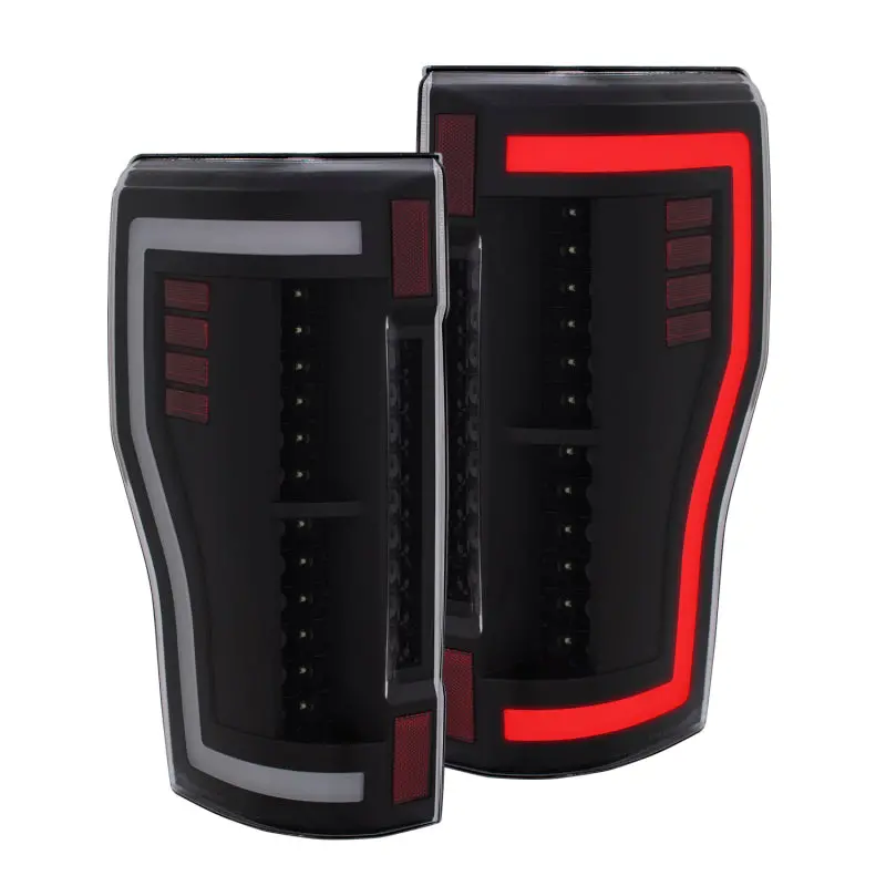 Anzo Led Taillights For 2017+ Ford F-250 – Black And Clear Lens Design 1