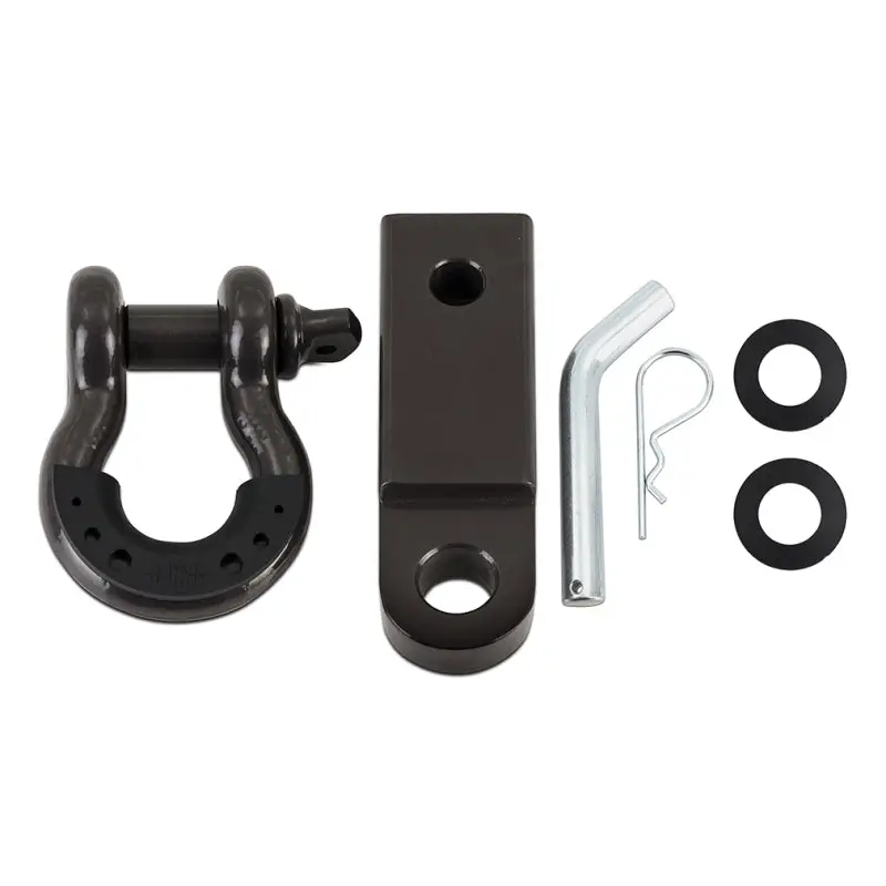 Borne Off-Road Hitch Receiver And Shackle Mounting Kit – Powder-Coated Black 1