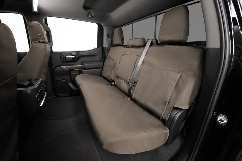 Covercraft Custom-Fit Waterproof Polyester Front Seat Covers For 2010–2023 Toyota 4Runner – Taupe 1