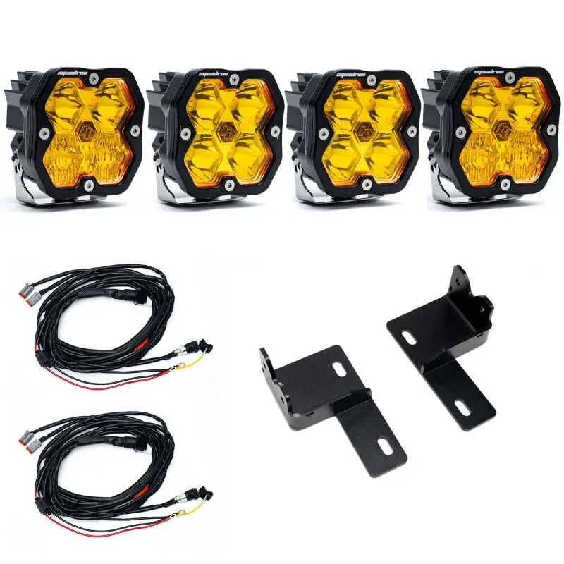 Baja Designs Squadron Sport 2.0 Behind-Grille Lighting Kit For 2025+ Toyota 4Runner – Multi-Beam Pattern, Baja Amber 1