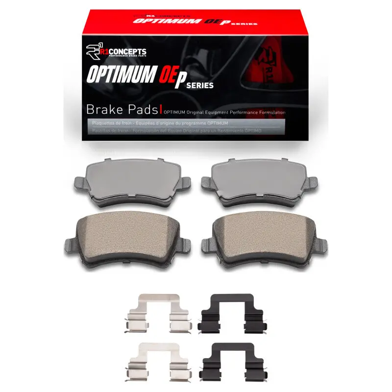R1 Optimum Oe Rear Brake Pad & Hardware Kit For 2007–2018 Volvo S80 1