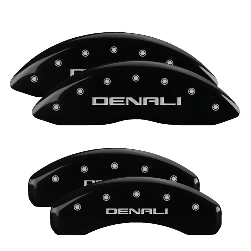 Mgp Engraved Front And Rear Caliper Covers For Gmc Trucks – Black Finish With Silver Accent 1
