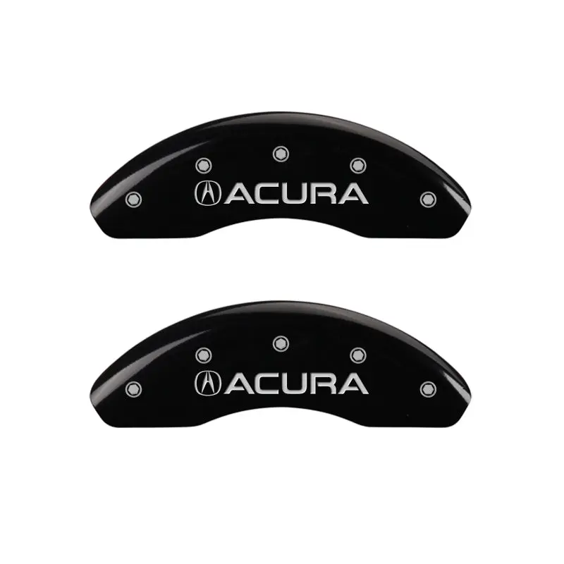 Mgp Engraved Front & Rear Caliper Covers For Acura Ilx – Black Finish With Silver Accent 1
