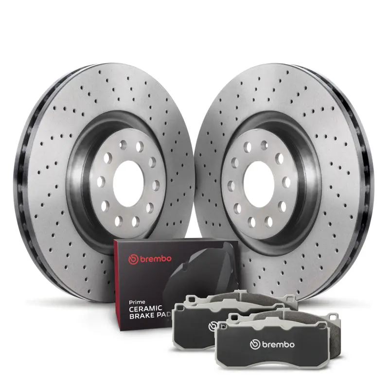 Brembo Oe Replacement Brake Kit For Audi A4 (1999–2006), A6 (1999–2001), And Passat – Front Disc Assembly 1
