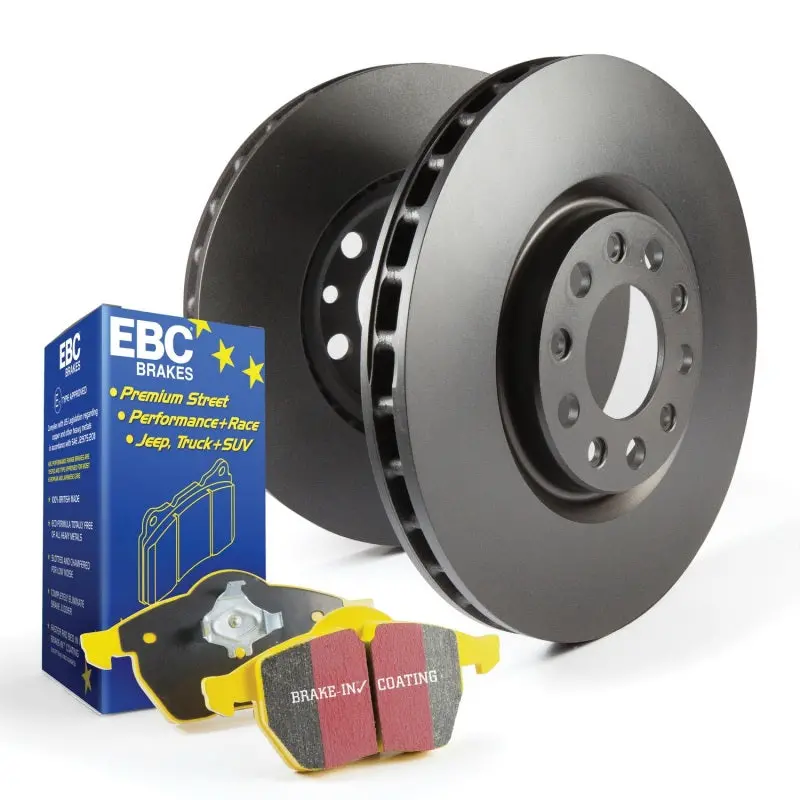 Ebc Yellowstuff High-Performance Brake Kit – S13 Series Pads And Rk Series Drilled & Slotted Rotors 1