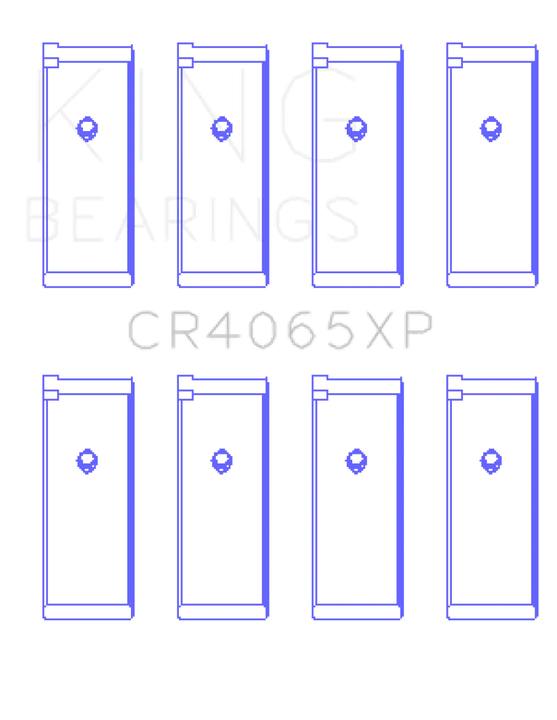 King Performance Rod Bearing Set – Nissan Ka-24De, 0.25" Oversized, Precision-Matched 1